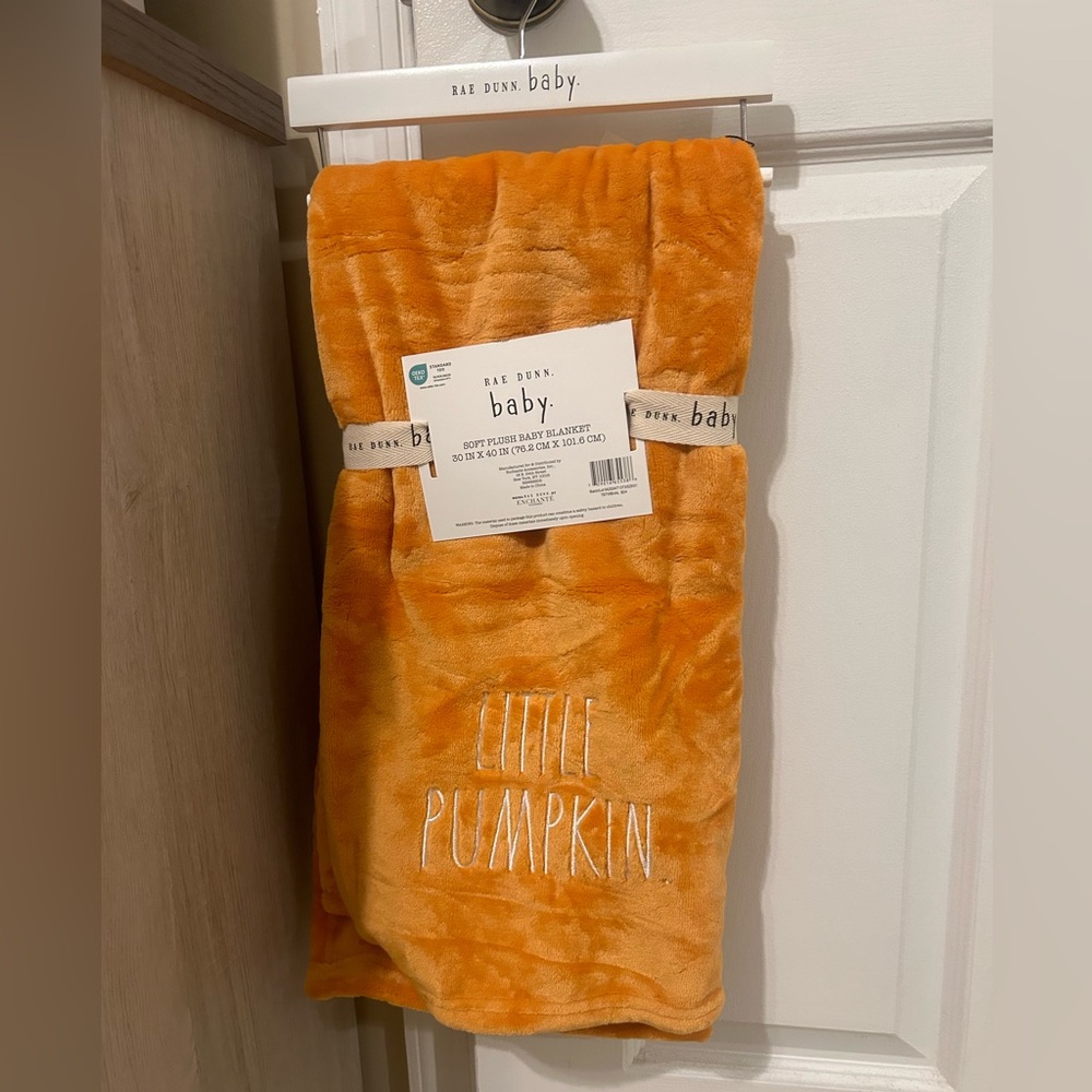 Rae Dunn Little Pumpkin Baby Blanket